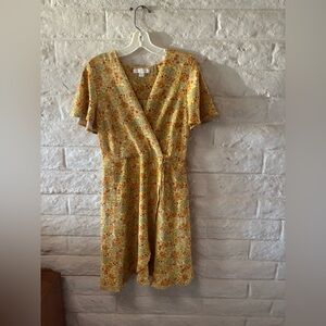 Monteau Los Angeles Faux Wrap  Dress-Medium